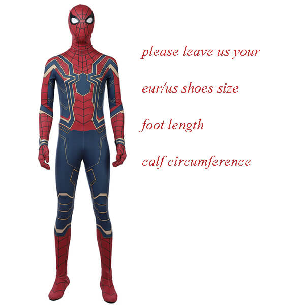 Avengers Infinity War Spiderman Cosplay Costume Tom Holland Costume ...