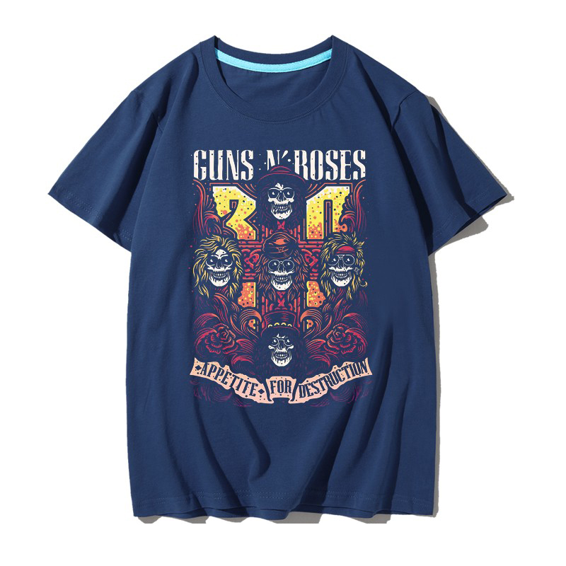 Cotton Tshirt Rock Guns N' Roses T-shirt | WISHINY