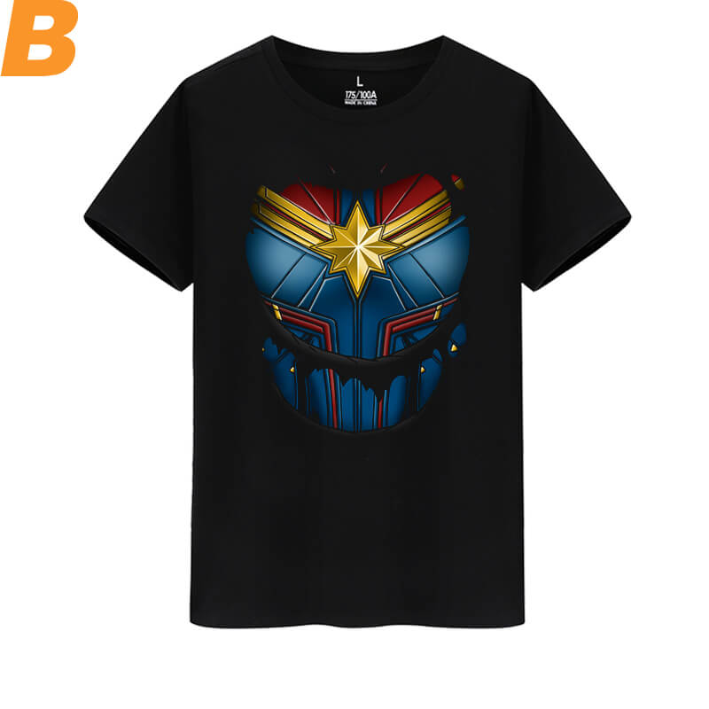 Captain Marvel Tee Marvel The Avengers T-Shirt | WISHINY
