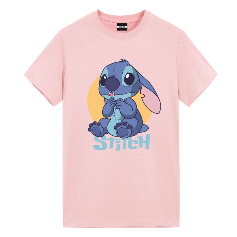 Lilo & Stitch smiley Tshirts Disney Couple Shirts | WISHINY