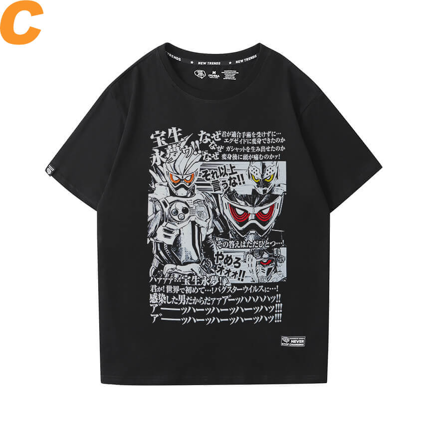 ホットトピックアニメtシャツ仮面ライダーティーシャツ Wishiny