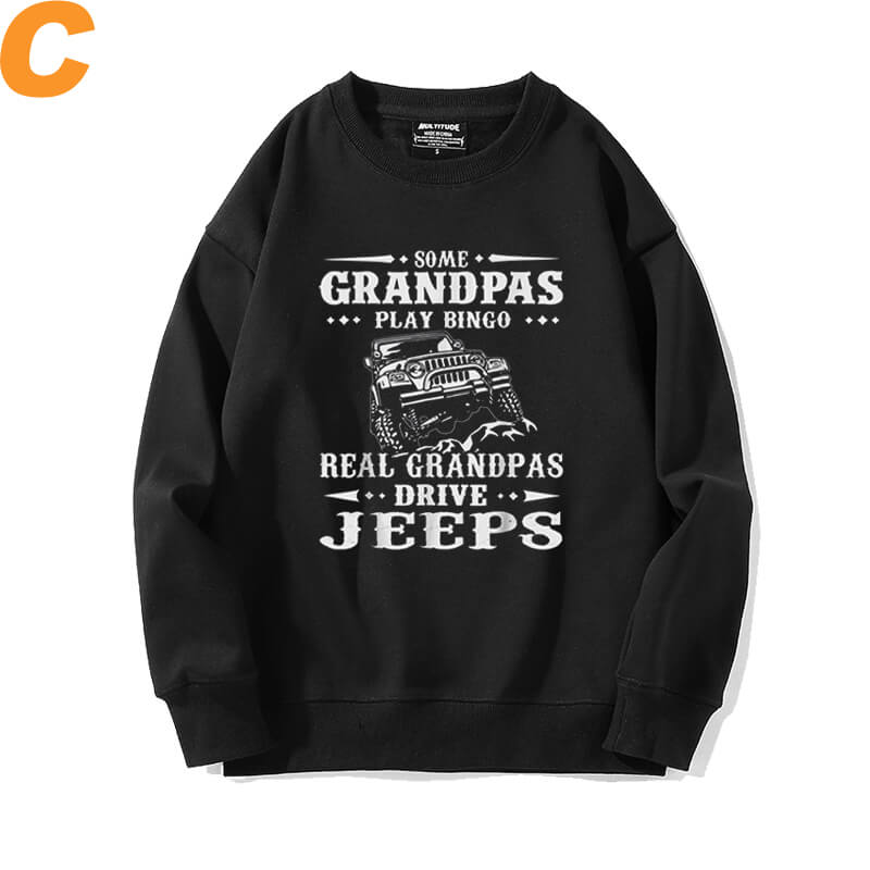 Áo len xe Crewneck Jeep Wrangler Sweatshirts | WISHINY