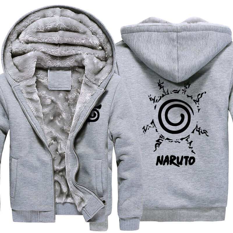 <p>Winter Warm Hoodies Naruto Uzumaki Logo Coats</p>
