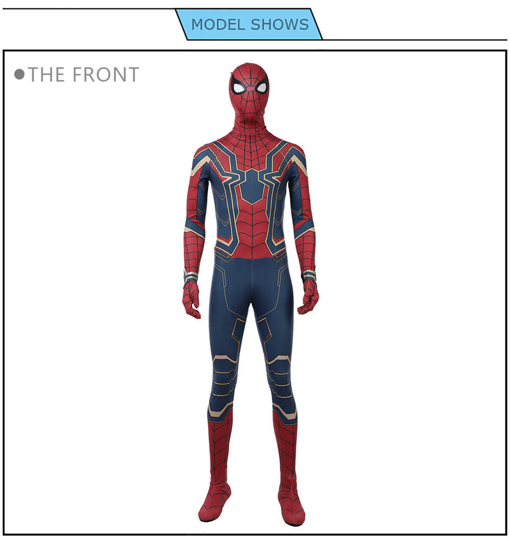 Avengers Infinity War Spiderman Cosplay kostým Tom Holland kostým