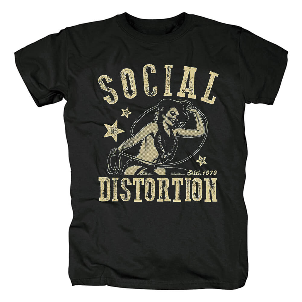 Band Social Distortion Tee Shirts California Metal Punk Rock T-Shirt