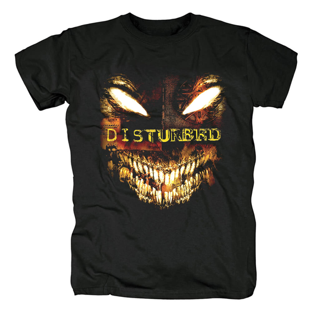 Best Chicago Usa Disturbed T-Shirt Metal Punk Rock Graphic Tees