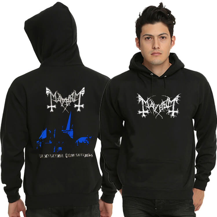 Mayhem sweatshirt  black metal metal band.