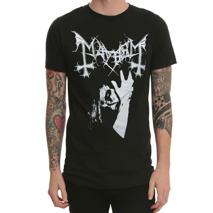 Black Metal Tshirt Mayhem Rock Band Tee Visual Concept Showcase WISHINY Black Metal Tshirt Mayhem Rock Band Tee Visual Concept Showcase WISHINY