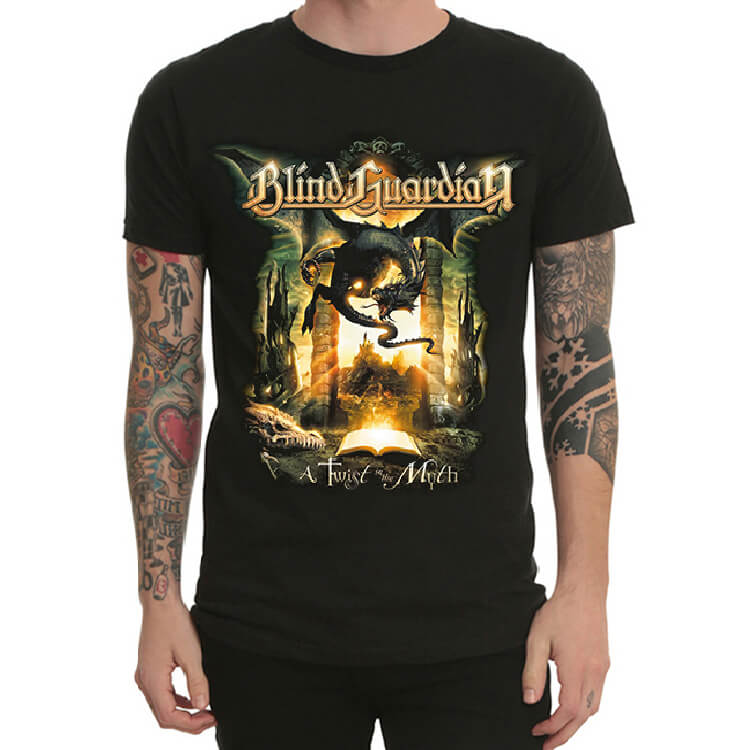 Antipoison rule mini Blind Guardian Band Rock T-Shirt Black Mens T | WISHINY