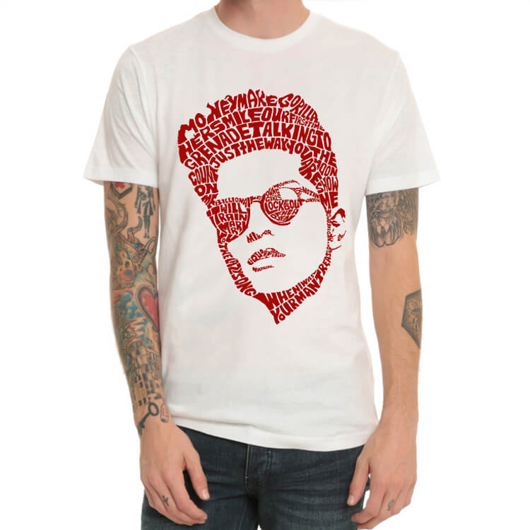 Bruno Mars Rock T-Shirt White | WISHINY