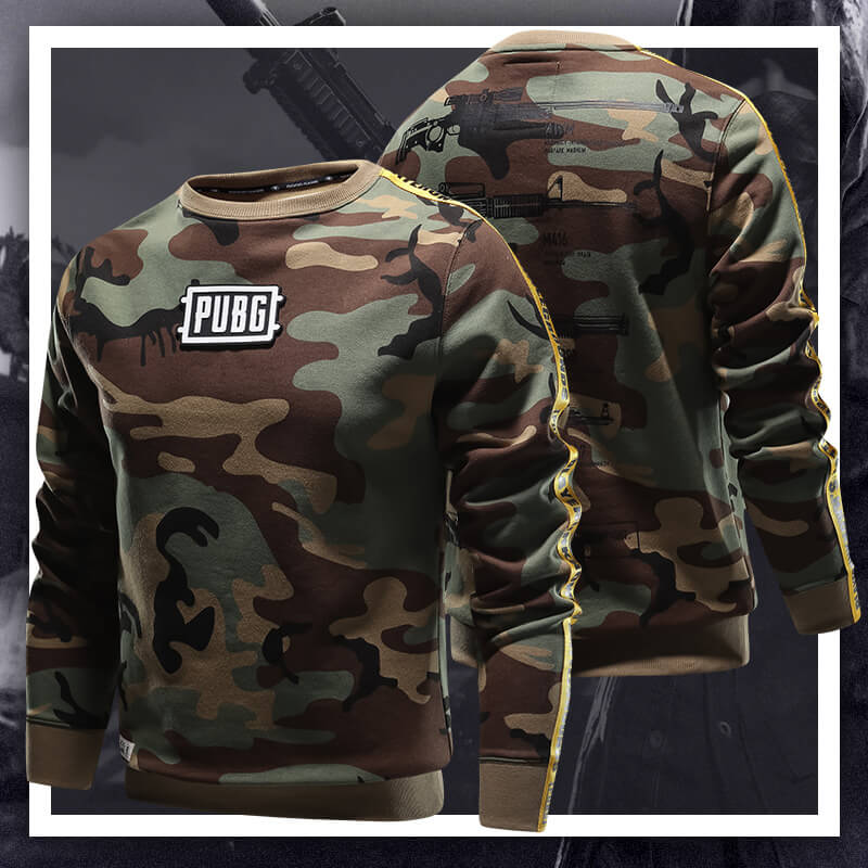 Camouflage Playerunknown'S Battlegrounds Hoodie 3XL Pubg Armory Sweatshirt