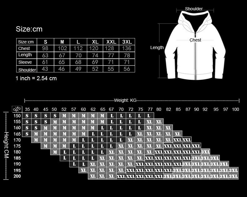Cool Assassin&#039;s Creed Hoodie Mens Fleece Thick Zip Up Hooded Sweatshirt Black XXXL