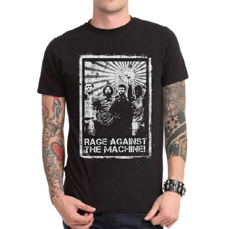 Cool Rage Against The Machine Rock Band Tee Shirt