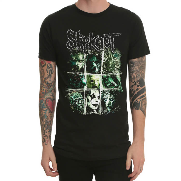 Cool Slipknot Heavy Metal Rock T-Shirt Black | WISHINY