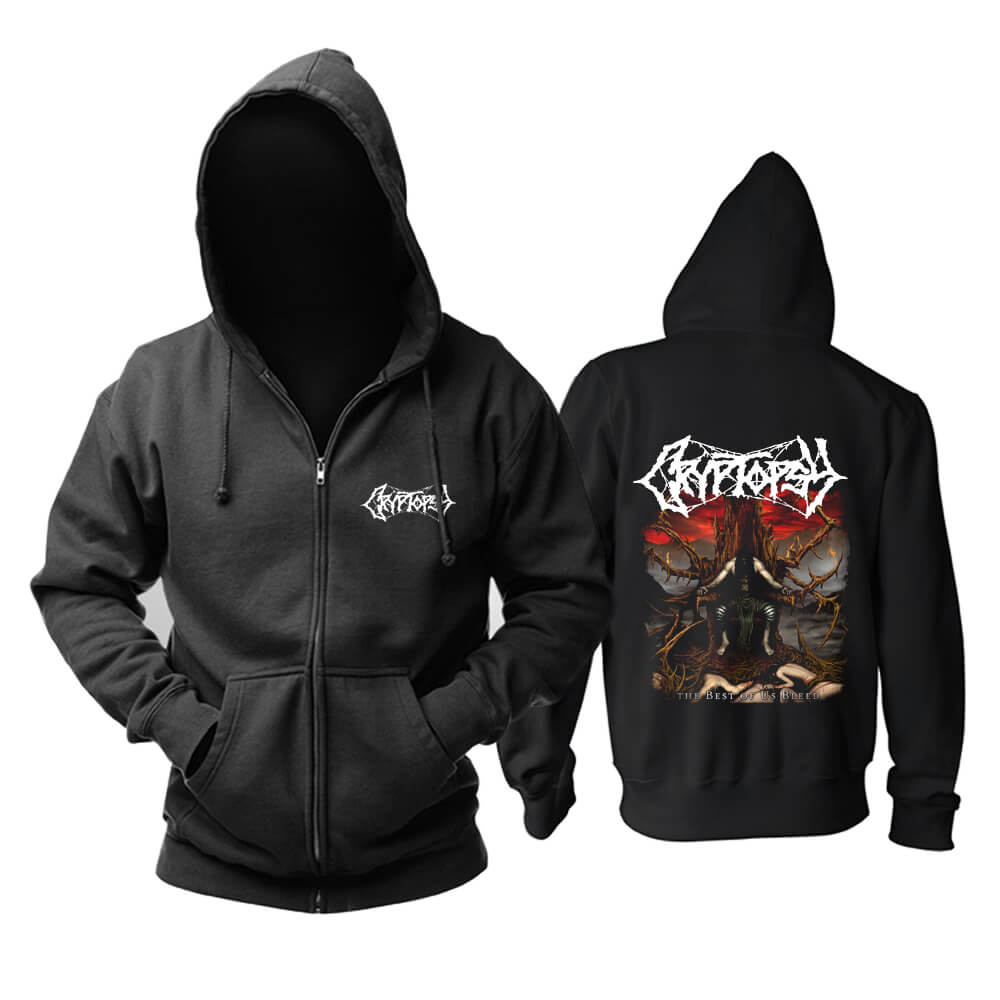 Cryptopsy The Best Of Us Bleed Hoodie Metal Music Band Sweat Shirt ...