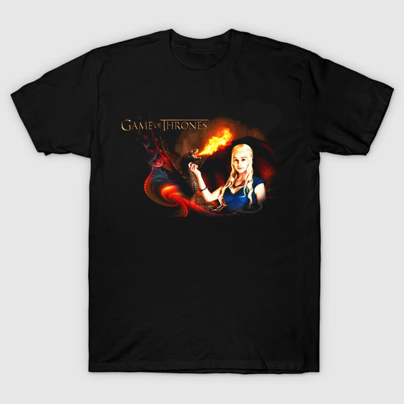 Daenerys Targaryen and Her Dragon Tshirt
