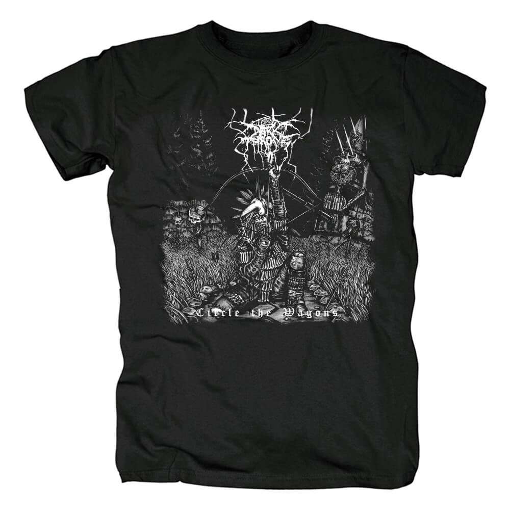 Darkthrone Circle The Wagons T-Shirt Black Metal Shirts | WISHINY