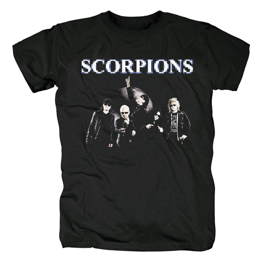 Germany Metal Rock Band Tees Scorpions Moon Wallpaper T-Shirt