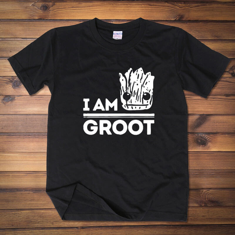 Guardians Of The Galaxy Groot T-shirt Red Wine Tee Shirt