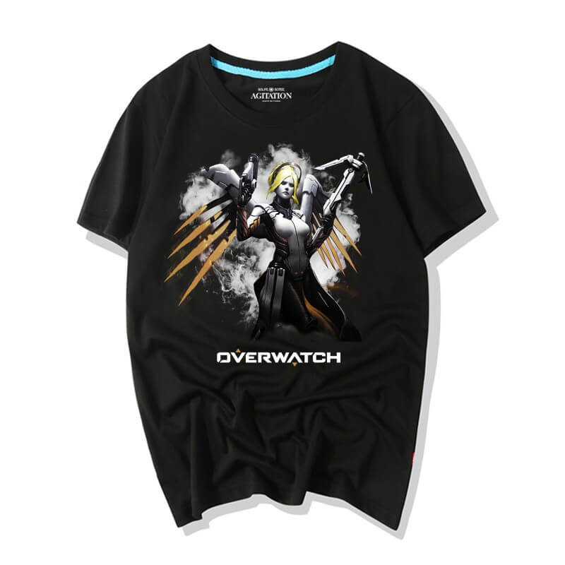  Ink Print Mercy T-Shirt Overwatch Shirt