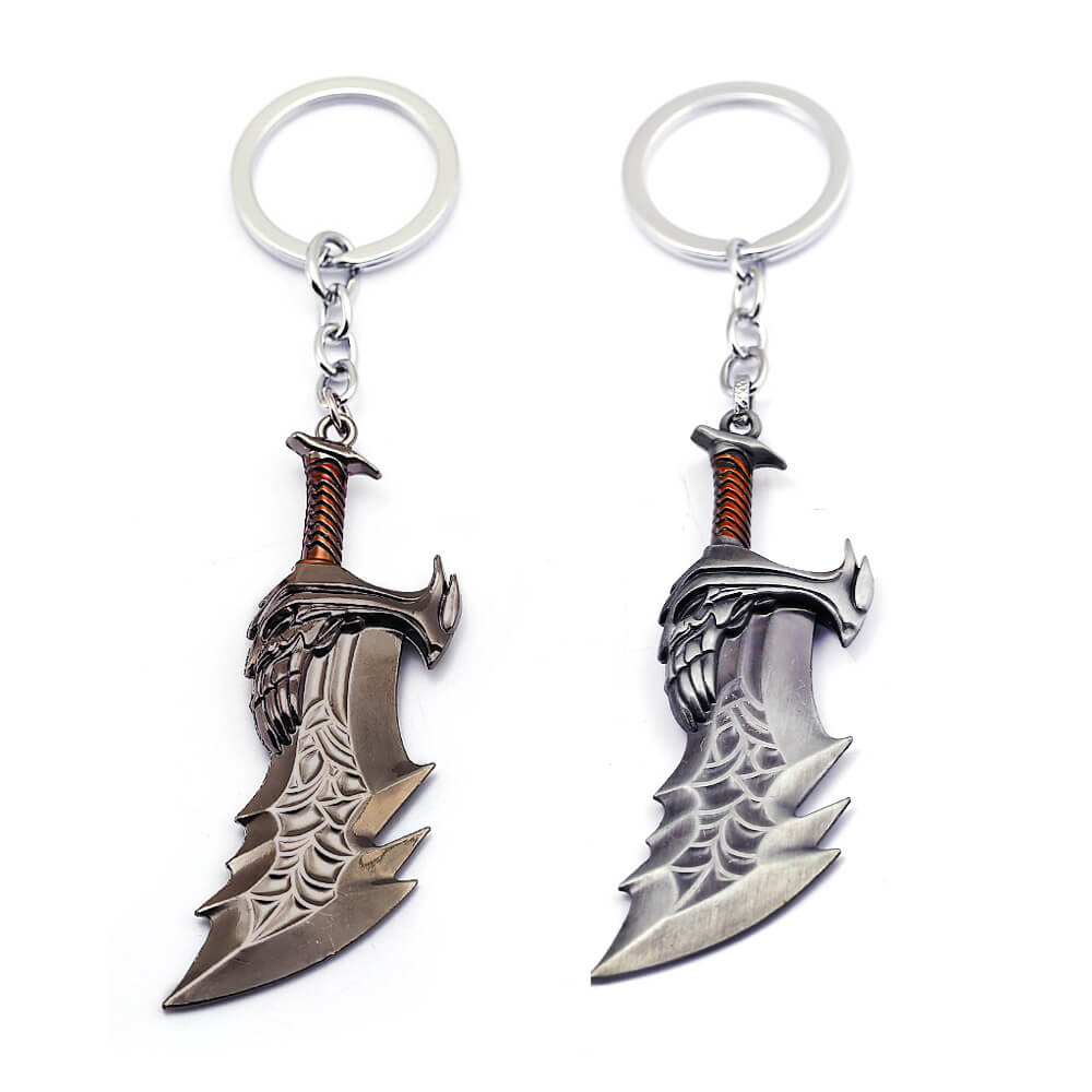 Kratos Blades of Chaos Keychain God of War Key Ring