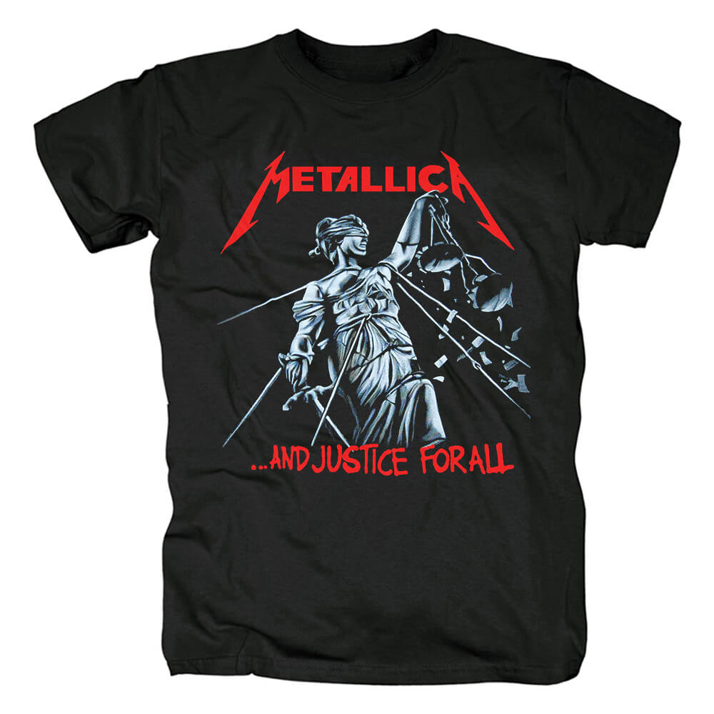 Metallica And Justice Forall Tee Shirts Us Metal T-Shirt | WISHINY