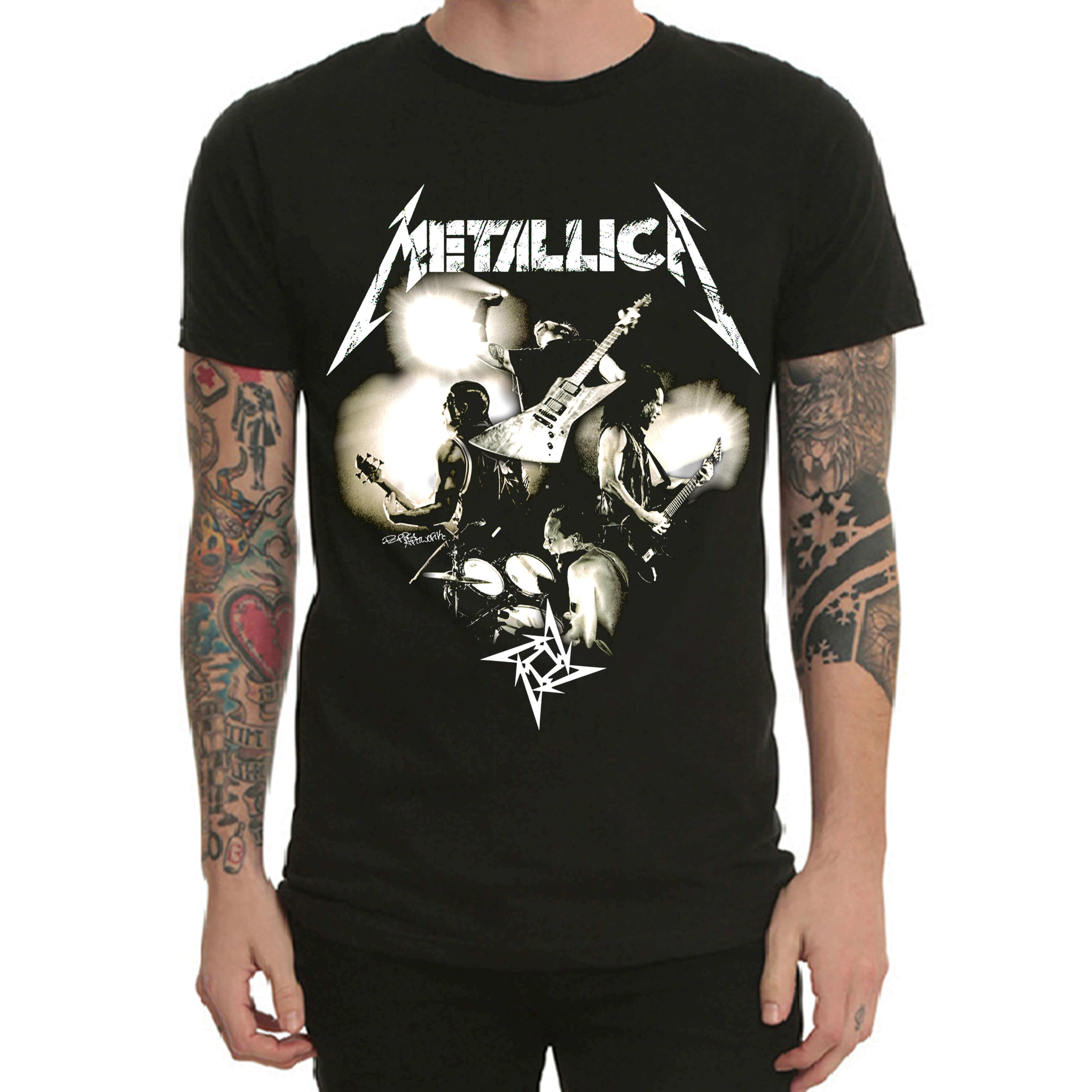 Metallica Band Members T-shirt for Men | WISHINY