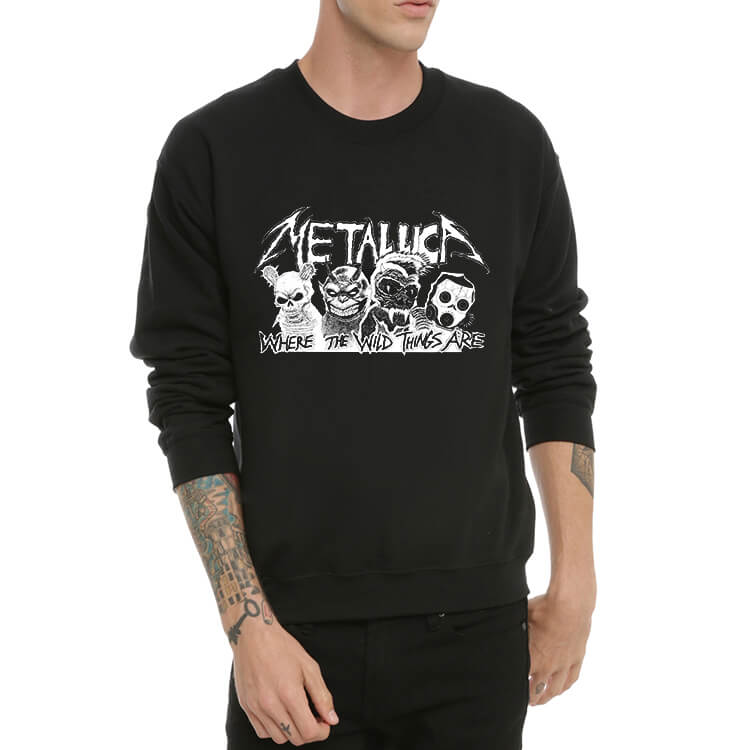 Metallica Band Sweatshirt Heavy Metal Clothing for Men | WISHINY