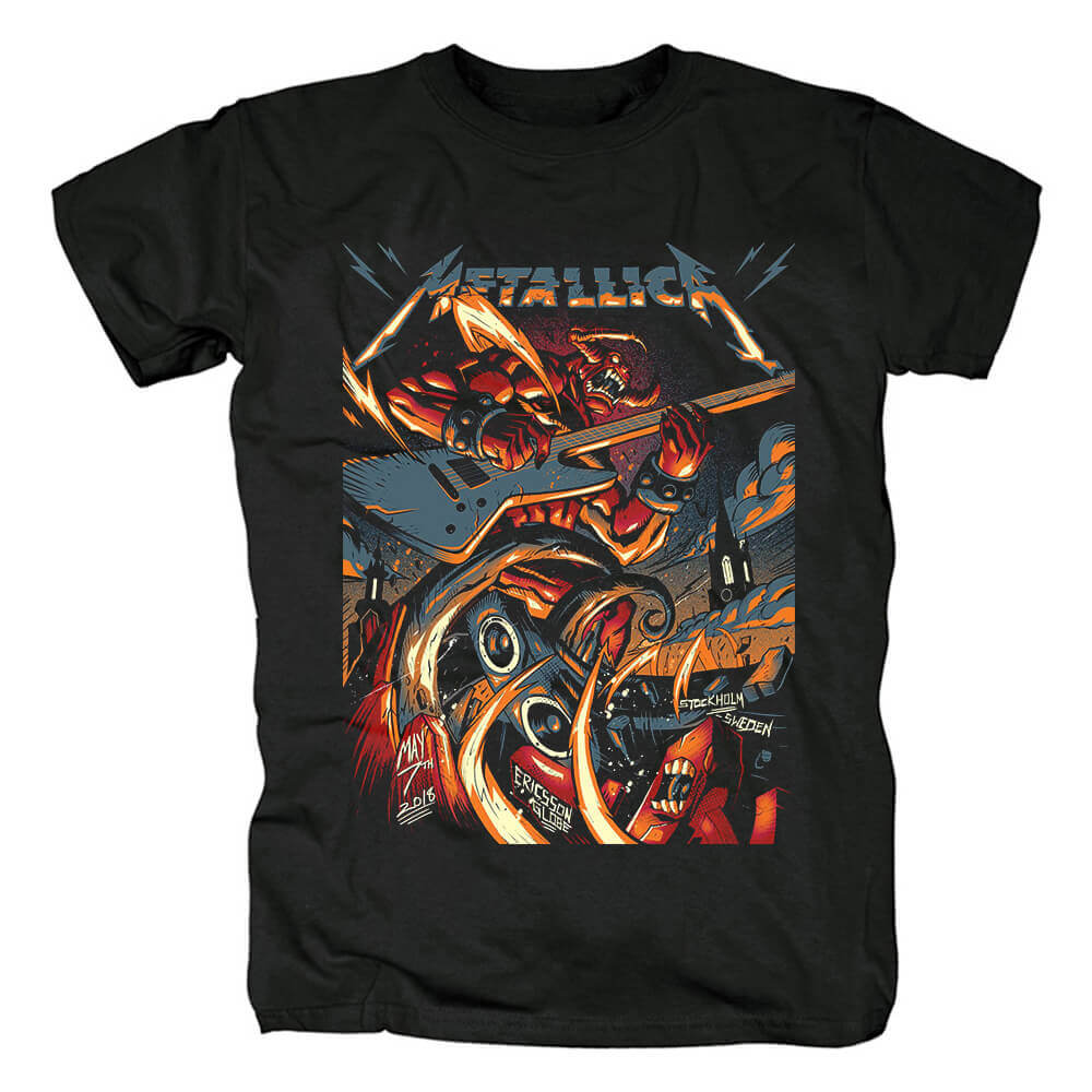 Metallica Band T Shirt Us Metal Rock Tshirts WISHINY