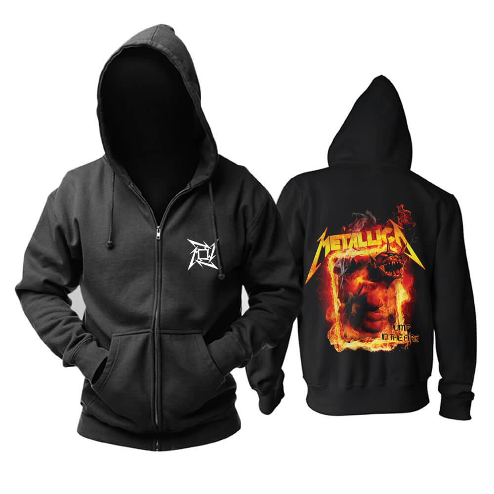 Metallica Jump In The Fire Hoodie Us Metal Rock Sweatshirts | WISHINY