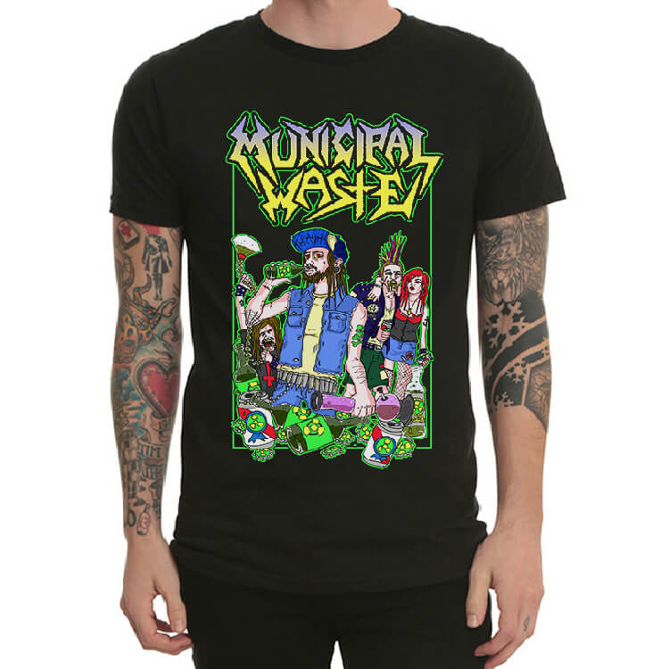 Municipal Waste Rock Band Tshirt for Men