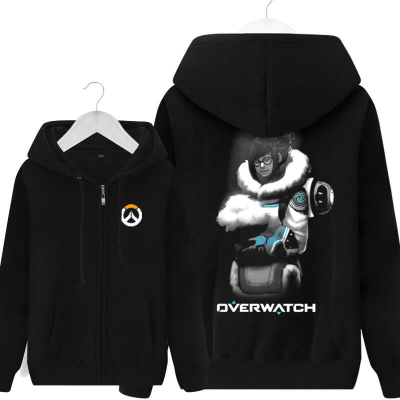 Overwatch Mei Sweatshirt Mens Black Hoodie