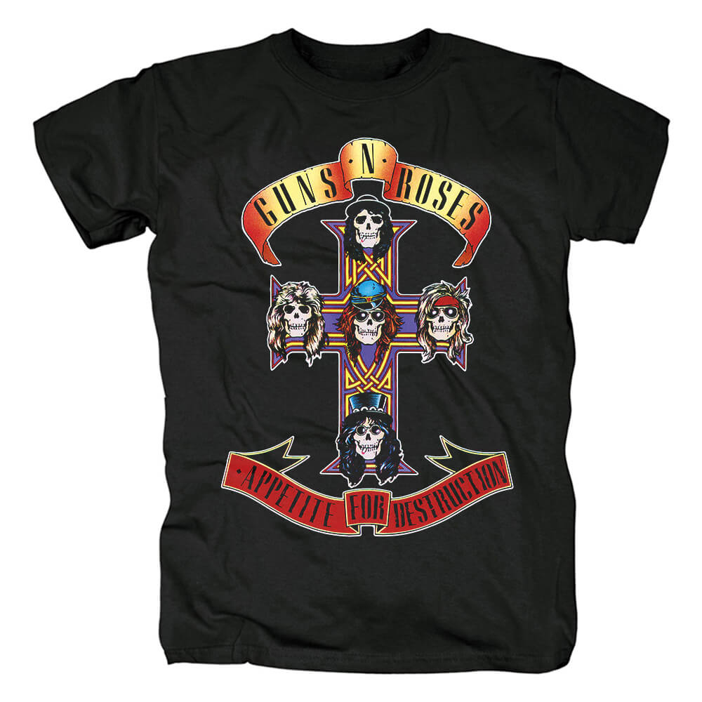 Quality Guns N' Roses Band T-Shirt Us Punk Rock Tshirts | WISHINY