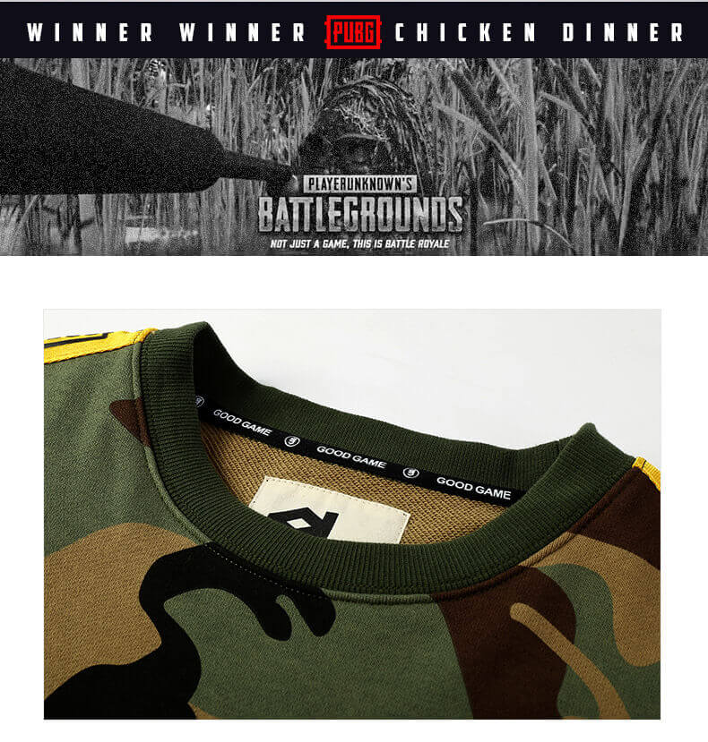 Quality Playerunknown'S Battlegrounds Map Hoodie Pubg Couple Army Green Sweatshirt