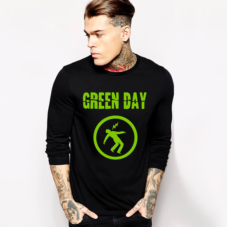 Rock Music Team Green Day Long Sleeve Tshirt