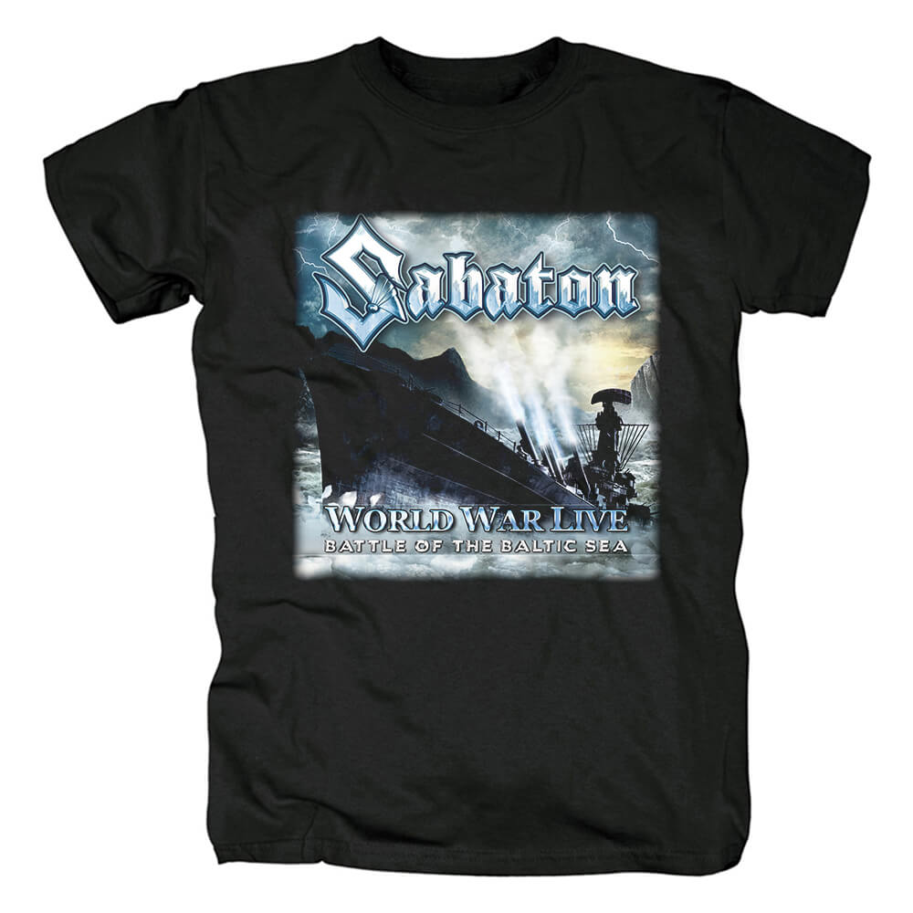 Sabaton T-Shirt Sweden Hard Rock Black Metal Tshirts