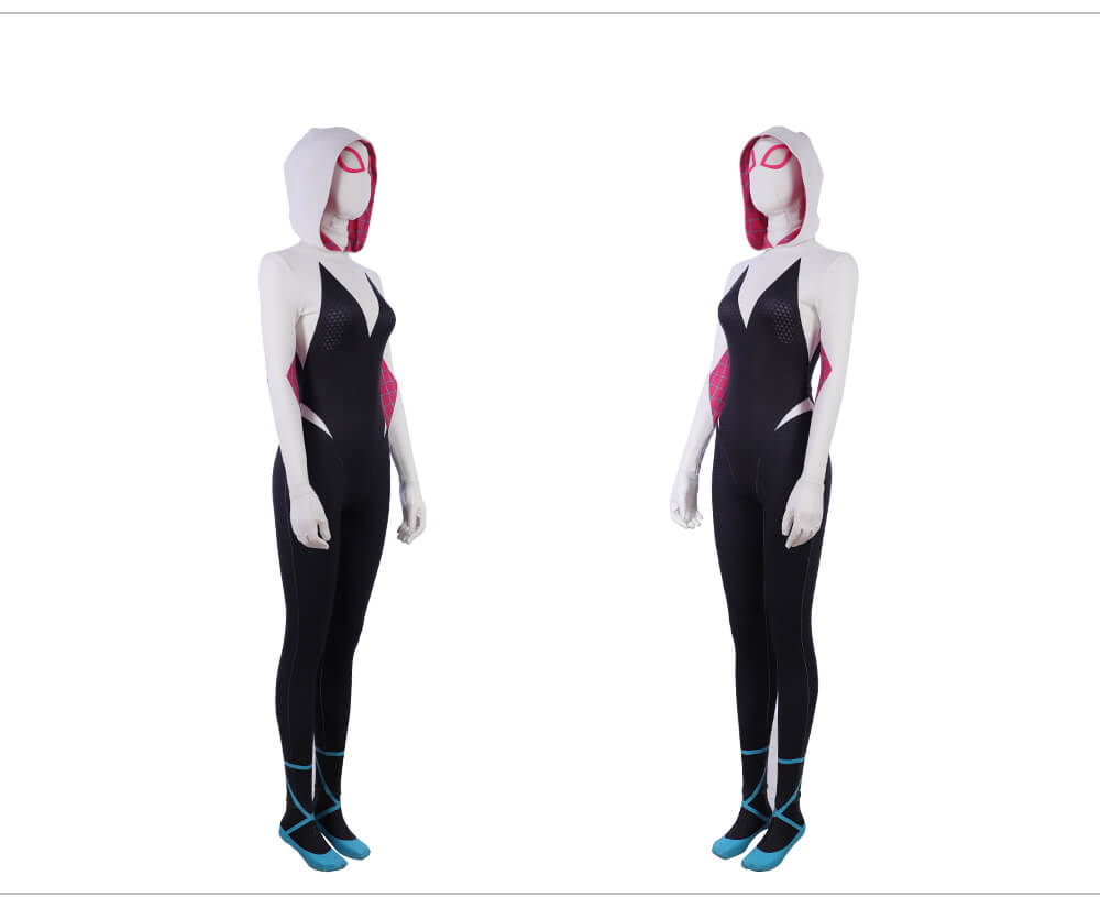 Into The Spider Verse Halloween Costumes Spider-Gwen Jumpsuits