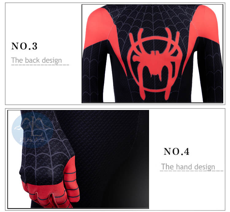 <p>Spiderman Miles Morales Cosplay Into The Spider Verse Halloween Costume</p>

