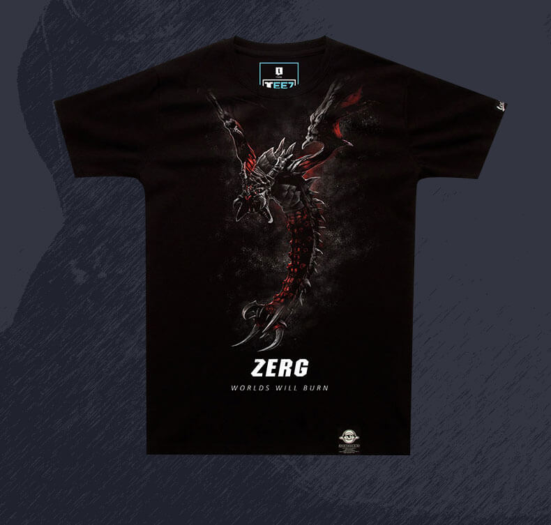 matrix Ledningsevne lægemidlet StarCraft Zerg t-shirt | WISHINY