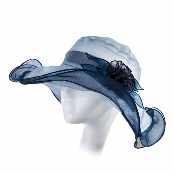 Summer Mulberry Silk Elegance Anti-UV Hats Female Foldable Sun Hat Travel Caps Ladies Flowers Printing