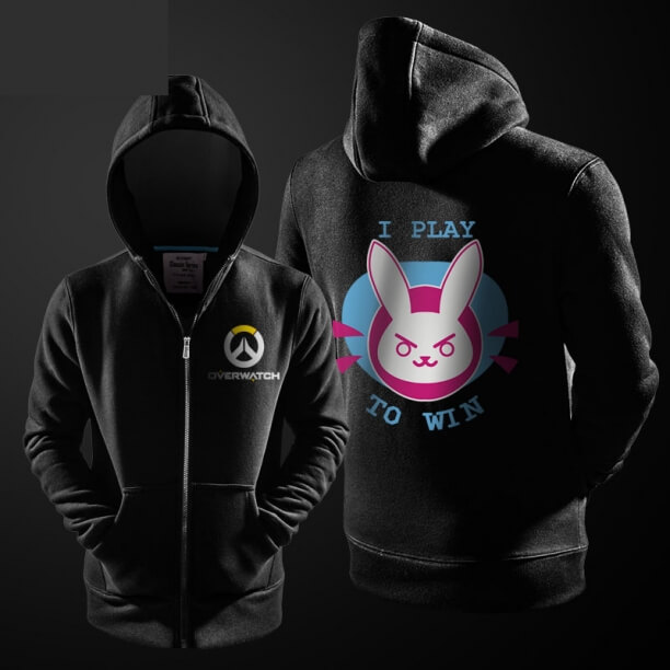 Dejlig overwatch Dva hoodie "jeg spiller for at vinde" D.VA sweatshirt