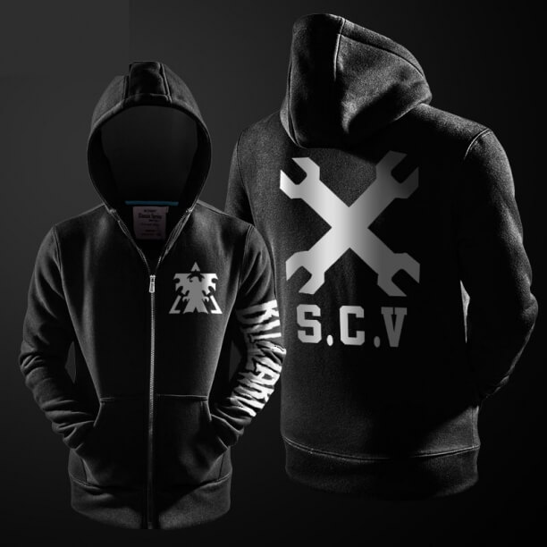 Erkekler için yıldız Craft 2 kazak Blizzard StarCraft siyah hoodie