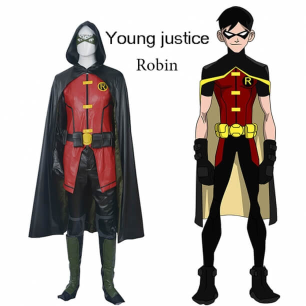 Justice League Robin Cosplay Costume