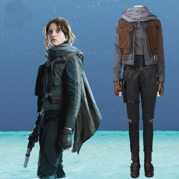 Star War Rogue One Jyn Erso Cosplay Custome