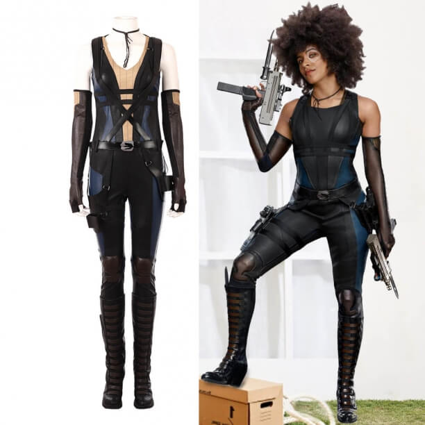 <p>Deadpool 2 Domino Costume Women Neena Thurman Cosplay</p>
