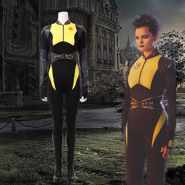 Deadpool 2 Negasonic Teenage Warhead Cosplay Kostüm Cadılar Bayramı Ellie Phimister Tulum 