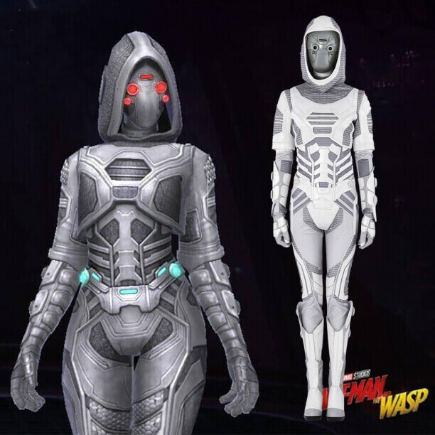 Ant-Man a Wasp Ghost Cosplay kostým John Morley Full Set kostým pre ženy