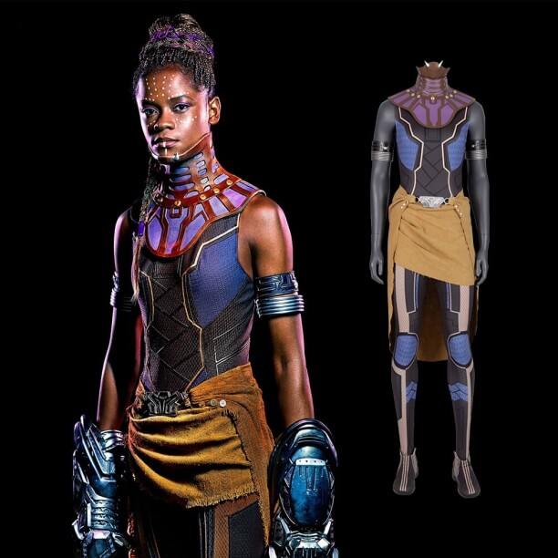 Avengers Infinity War Black Panther Jumpsuits Shuri Cosplay Costume