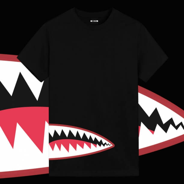 Cool Shark Black T-Shirt