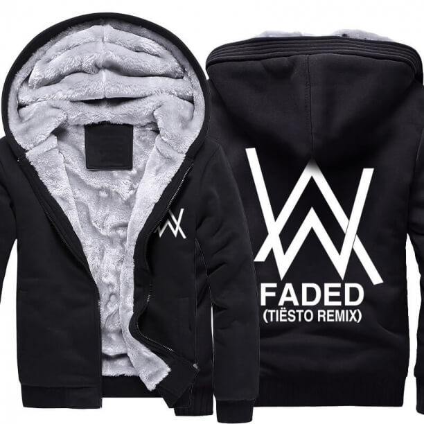 Winter Thick Hoodies Alan Walker Faded Winter Coat